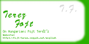 terez fojt business card